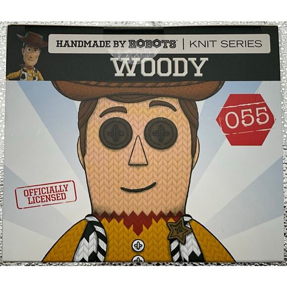 Sealed Handmade by Robots Knit Series #055 Disney Pixar Toy Story WOODY - Picture 5 of 8